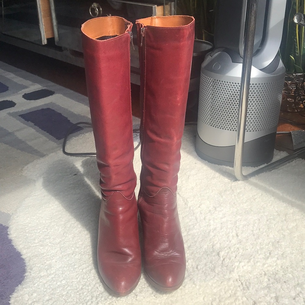 Boho Vintage Leather Boots - Great Condition